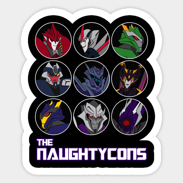 The Naughtycons Sticker by Novanator